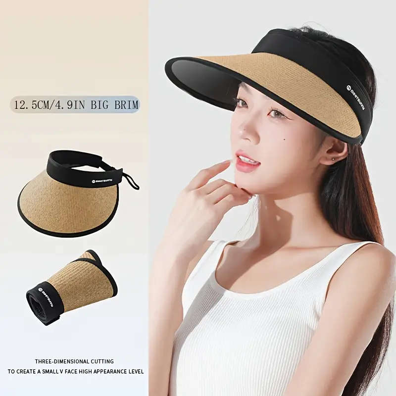 Foldable Sun Hat Beige