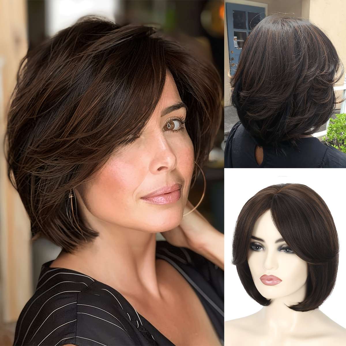 1Pc B 25.4cm Fashion Design Wig