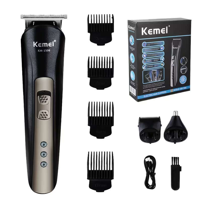 Kemei 3 in 1 Rechargeable Men's Grooming Kit