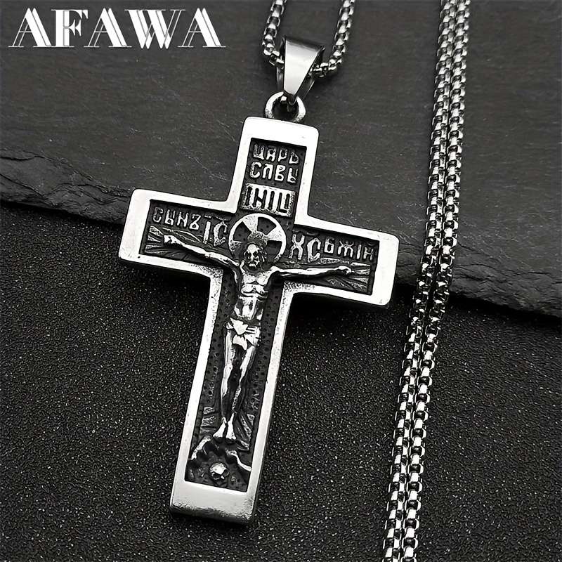 1 Piece Silvery Jesus Theme Pendant
