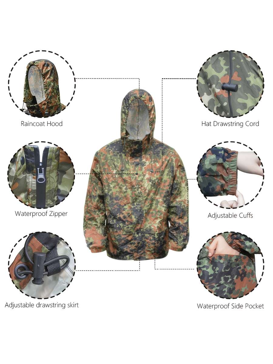 Raincoat Mixed Colors Size M