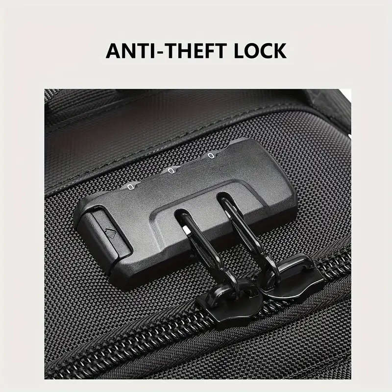 Men's Chest Bag with Multi-Functional Pockets Adjustable Shoulder Strap Hand Washable Zippered Cross