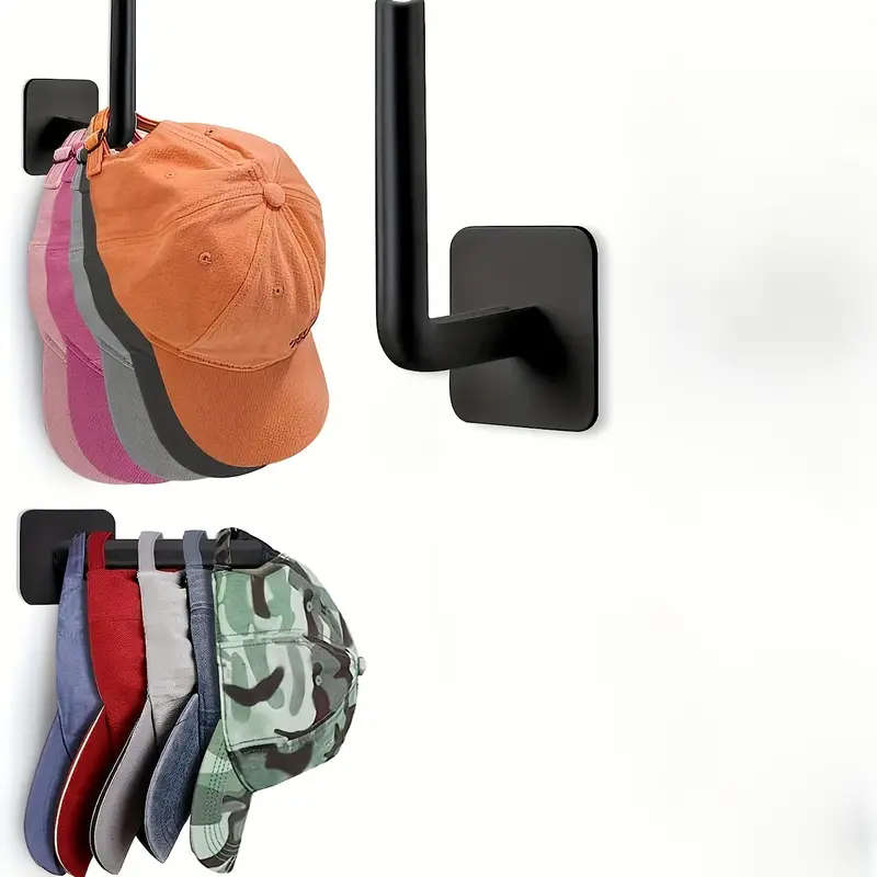 1pc Fashion Wall Mount Hat and Key Hooks Easy Install Self-Adhesive Space-Saving Versatile Organizer