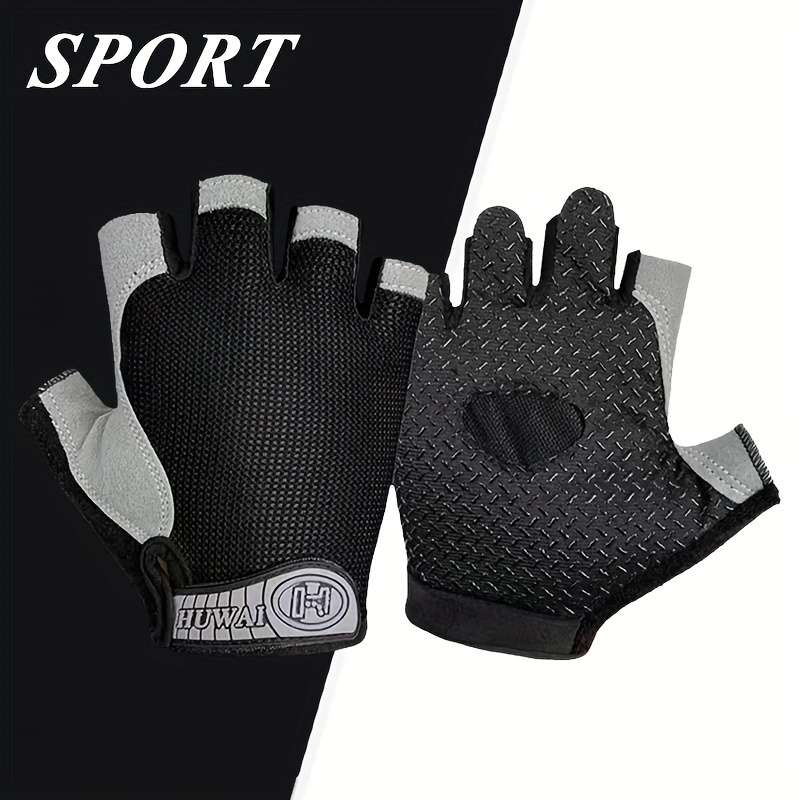 1 Pair Grey Size Large Outdoor Sports Gloves