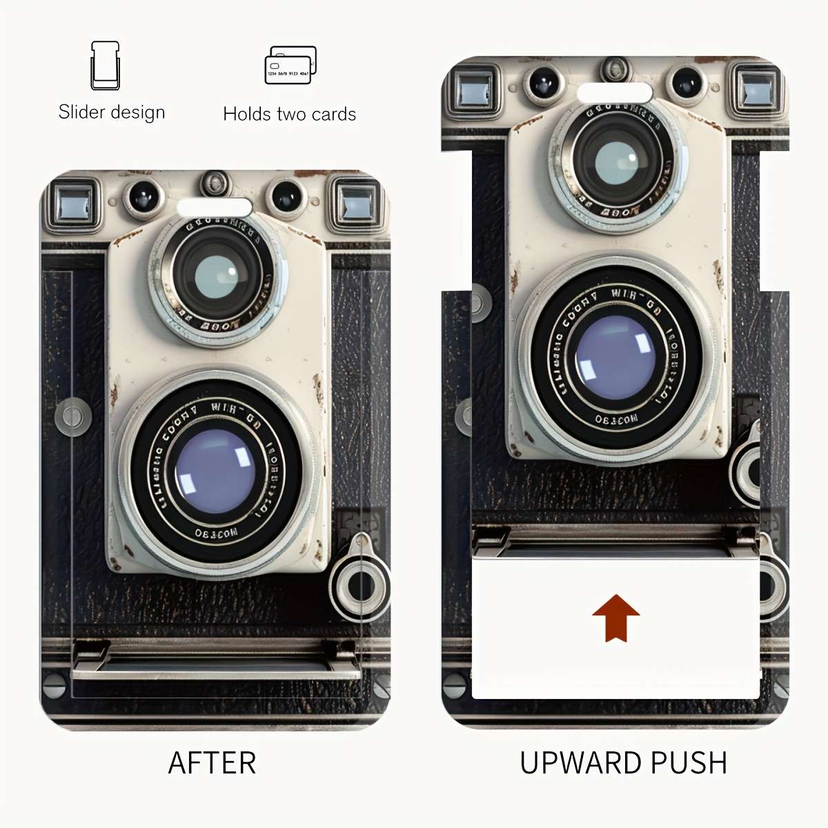 A Retro Camera-Themed Card Holder