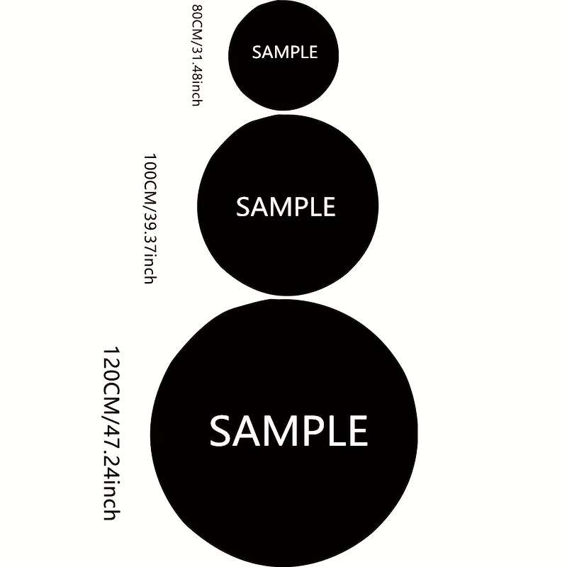 1Pc 80x80cm Floor Mat