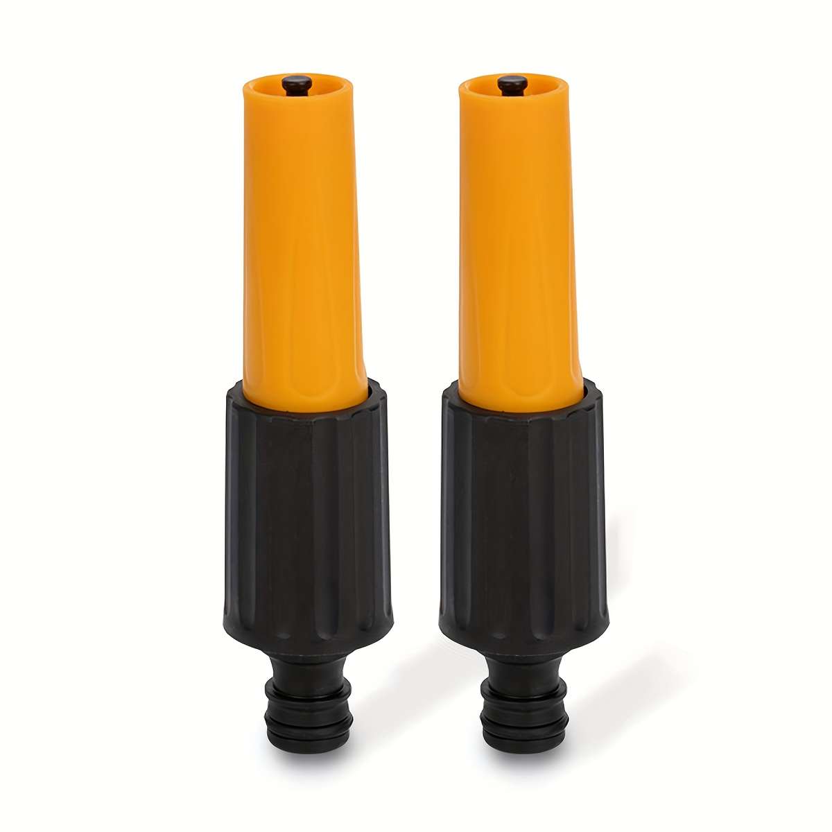 2Pcs Yellow And Black Hose Pipe Garden Nozzles