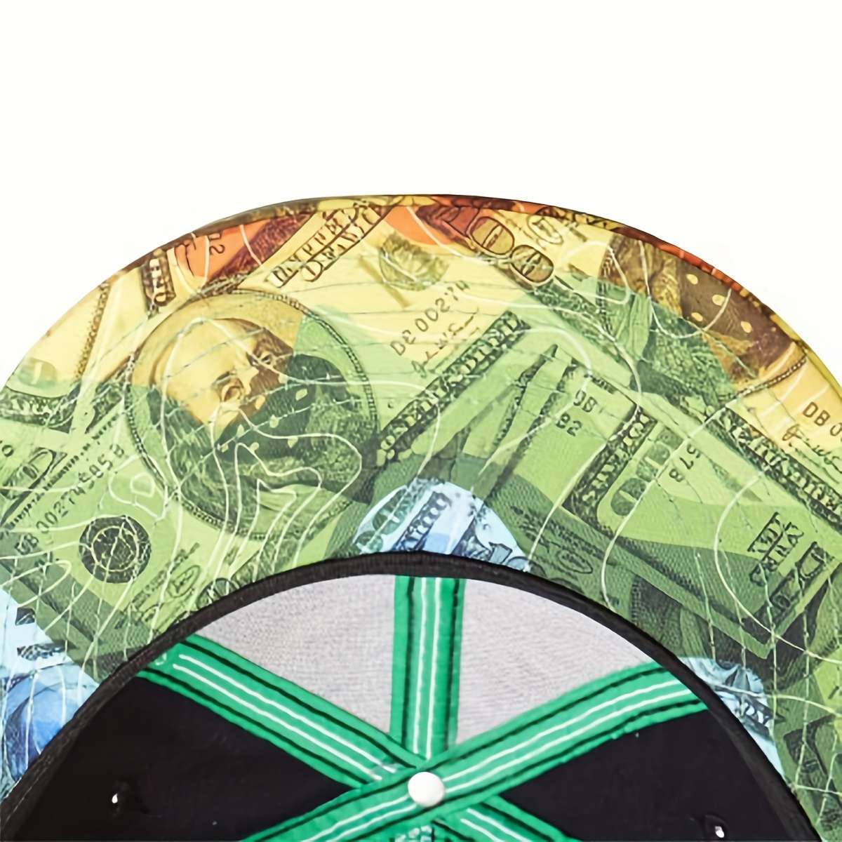 Lightweight Stretch Fit Flat Brim Baseball Cap 100% Polyester Adjustable Snapback Closure B