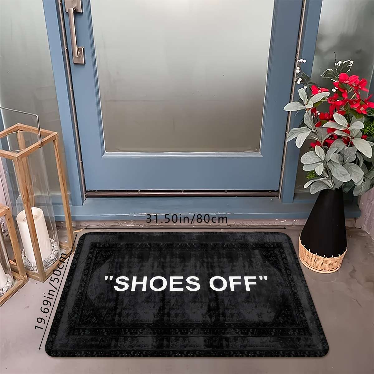 1Pc Back 19.69x31.50inch 50x80cm Floor Mat