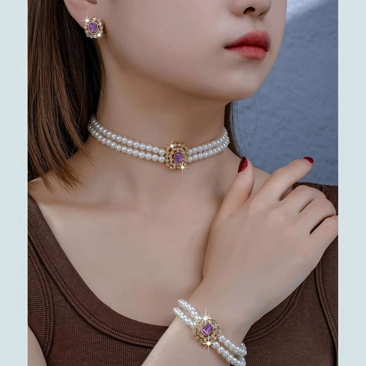 Imitation Pearl Necklace Jewelry