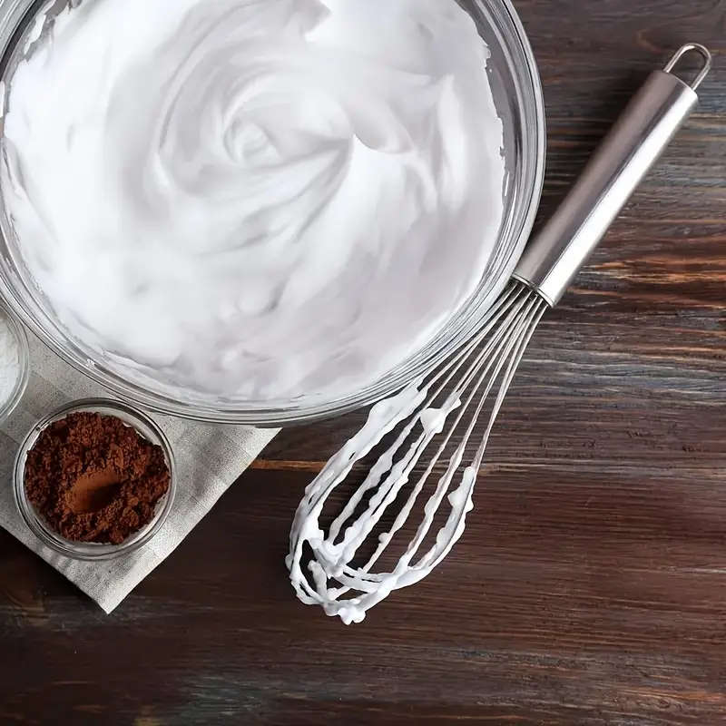 3 Piece Stainless Steel Whisk Set - Includes 20.32cm, 25.4cm, and 30.48cm