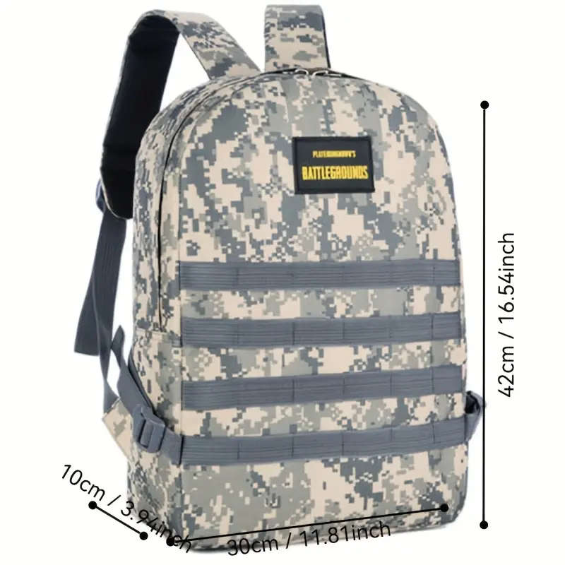 1pc Camouflage Backpack Large Capacity Lightweight Travel Commuter Bag with Adjustable Straps Durabl