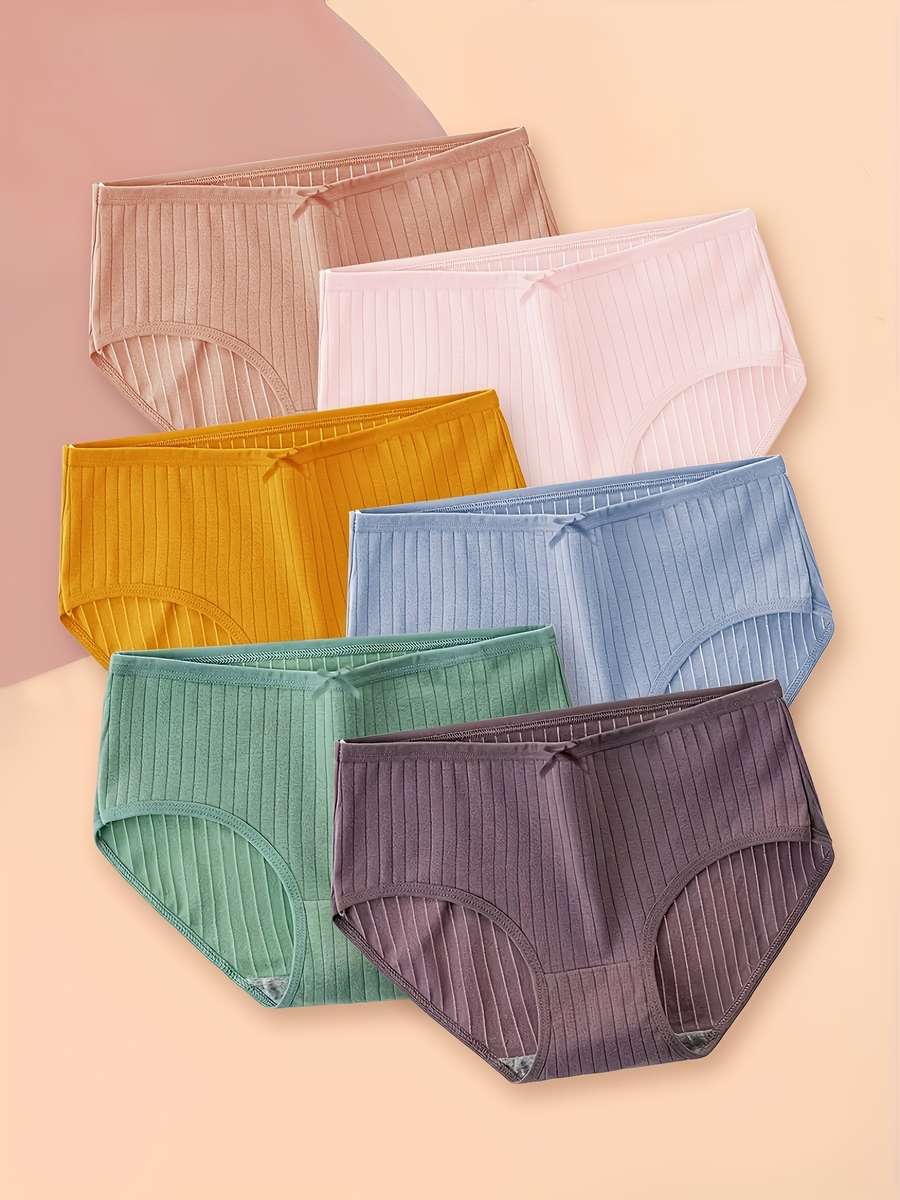Womens Underwear Color Mix 6 Colors Sizem