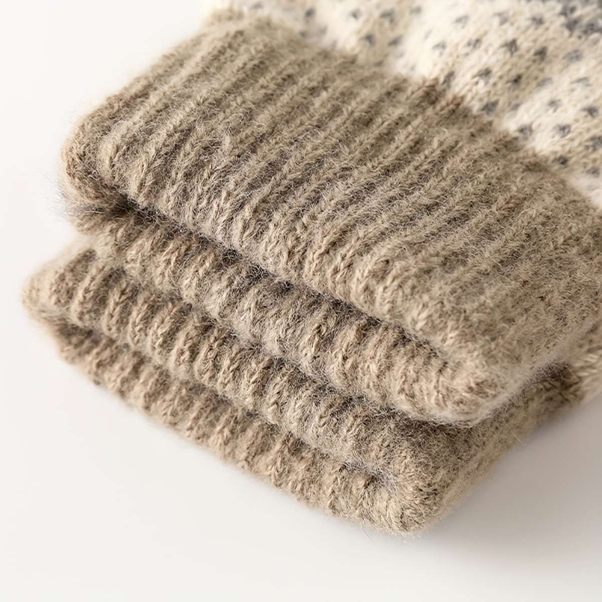 1 Pair Black Warm Gloves