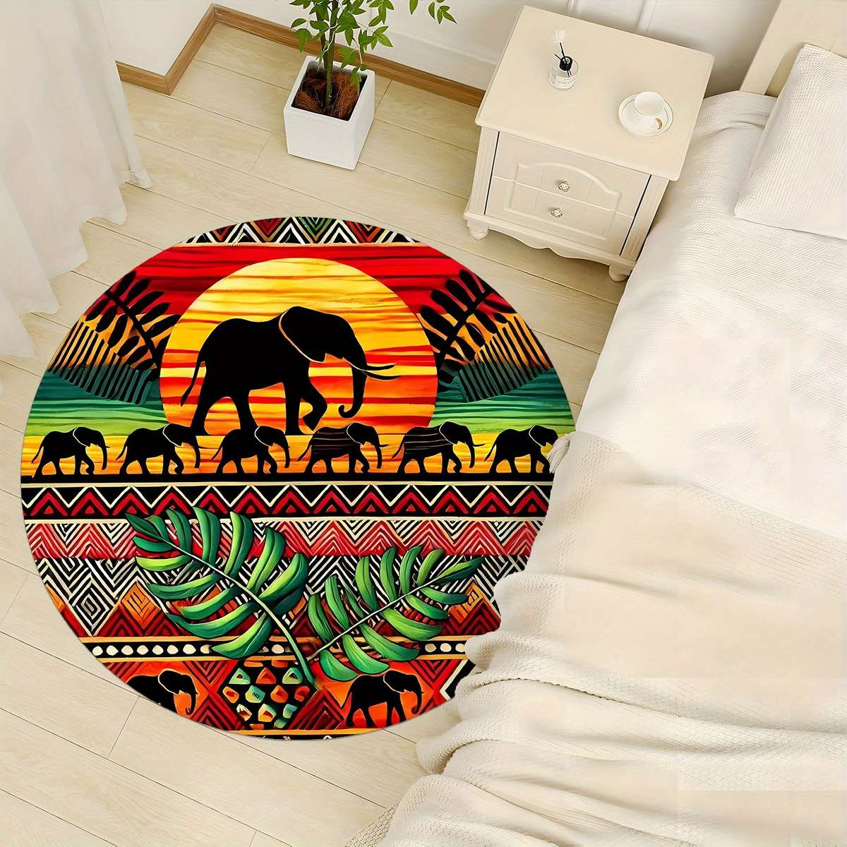 1Pc 119.89x119.89cm Floor Mat