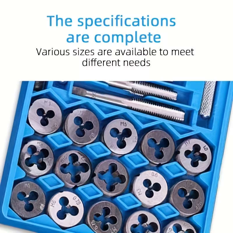 40pcs M3-M12 Tap And Die Set