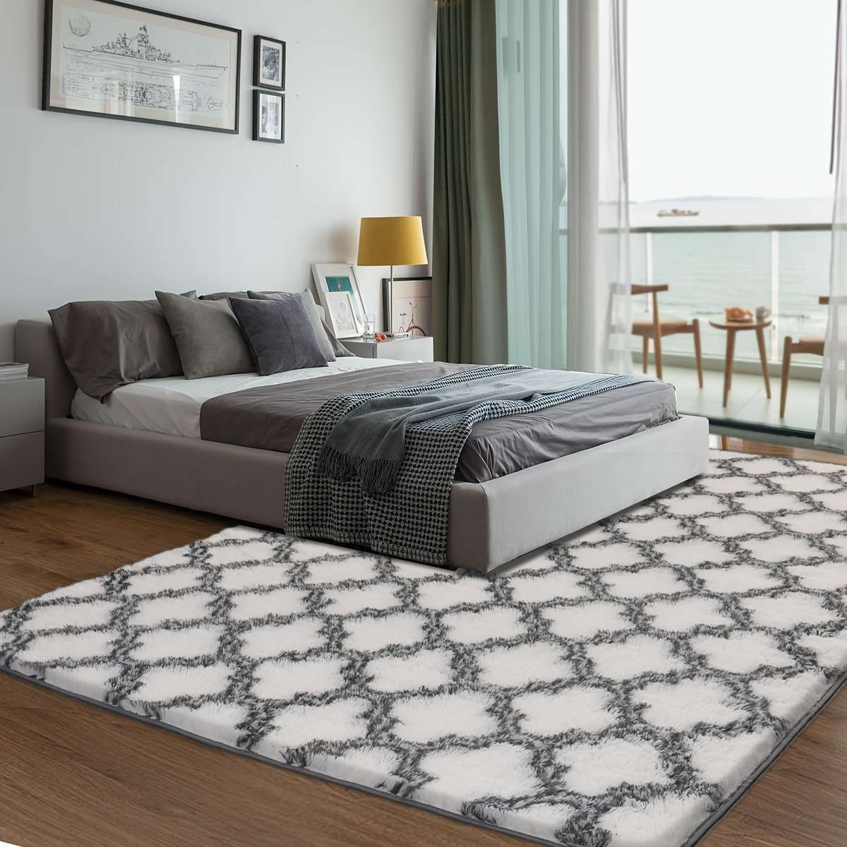 1Pc 220x160cm 86.6x62.9inch Floor Mat