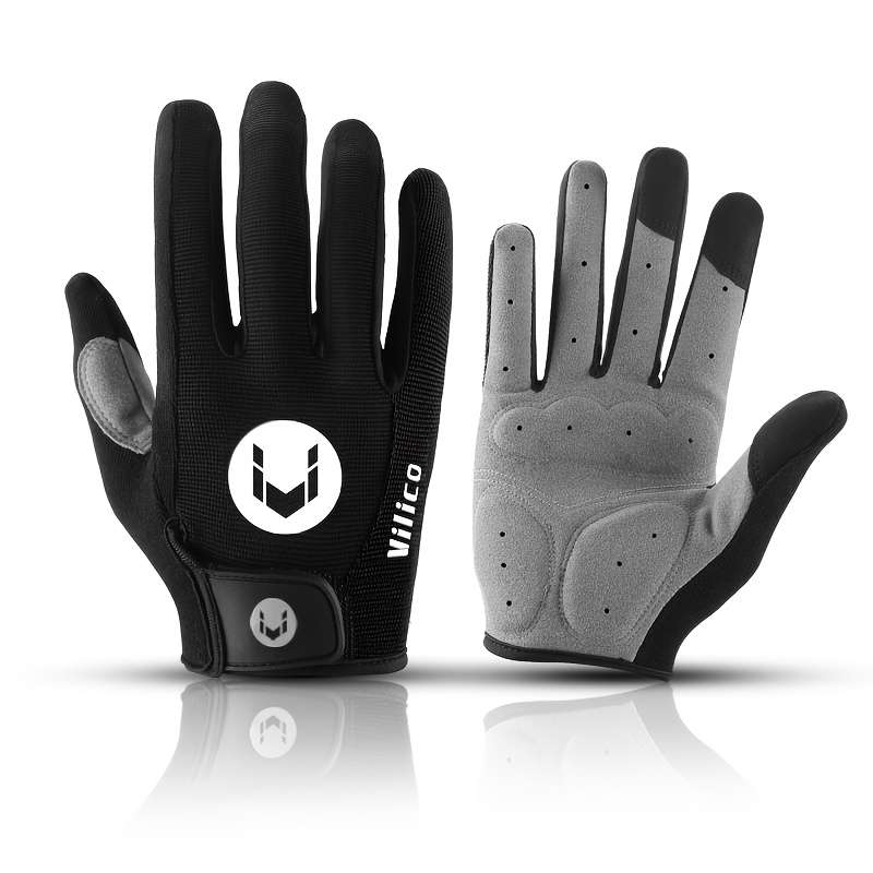 1 Pair Black Size L Outdoor Sports Gloves