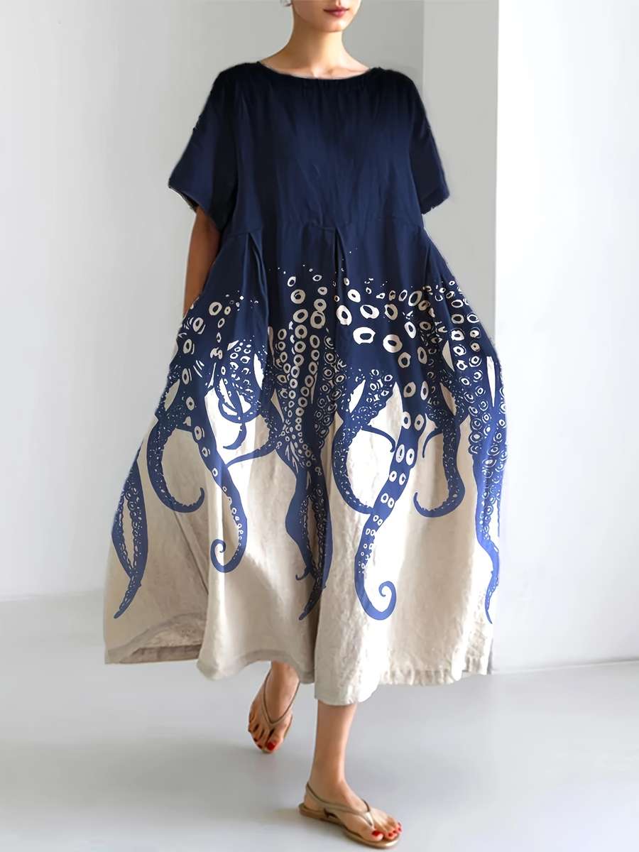 Women S Dress Color Navy Color Size 5Xl