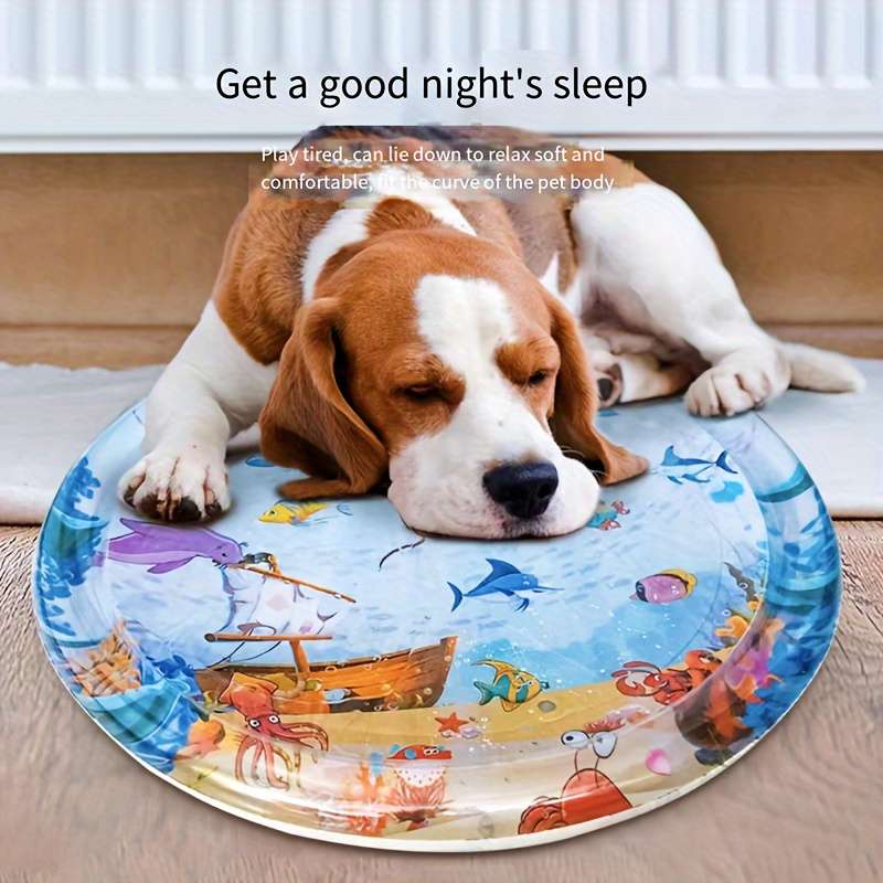 Blue Round Dolphin Cooling Pad