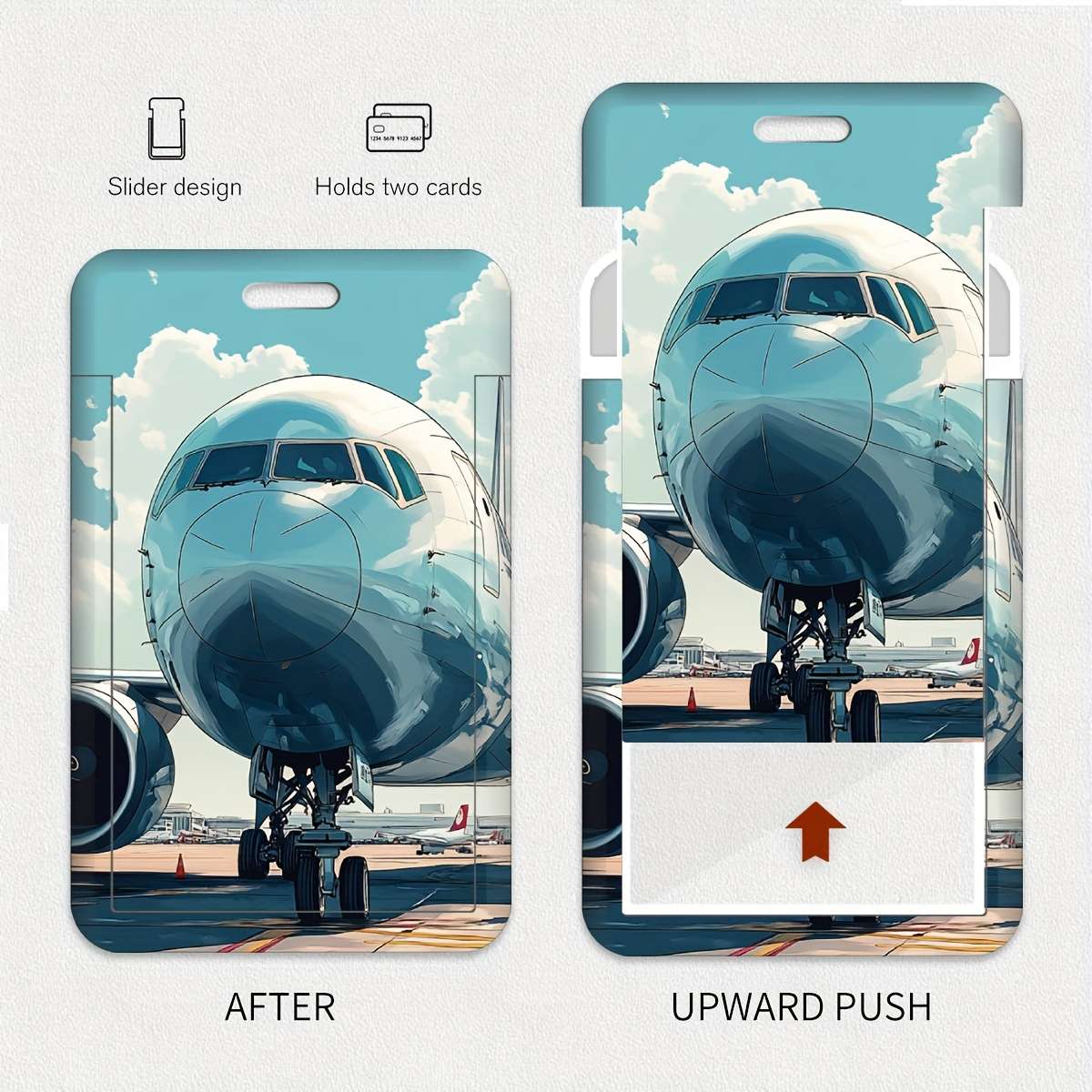 A Set Of Airport Illustration Series Card Sleeves Cute And Practical