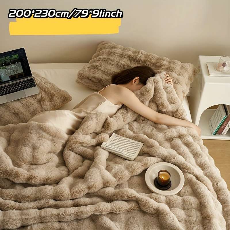 1ps Blanket Color Beige size 100x160cm