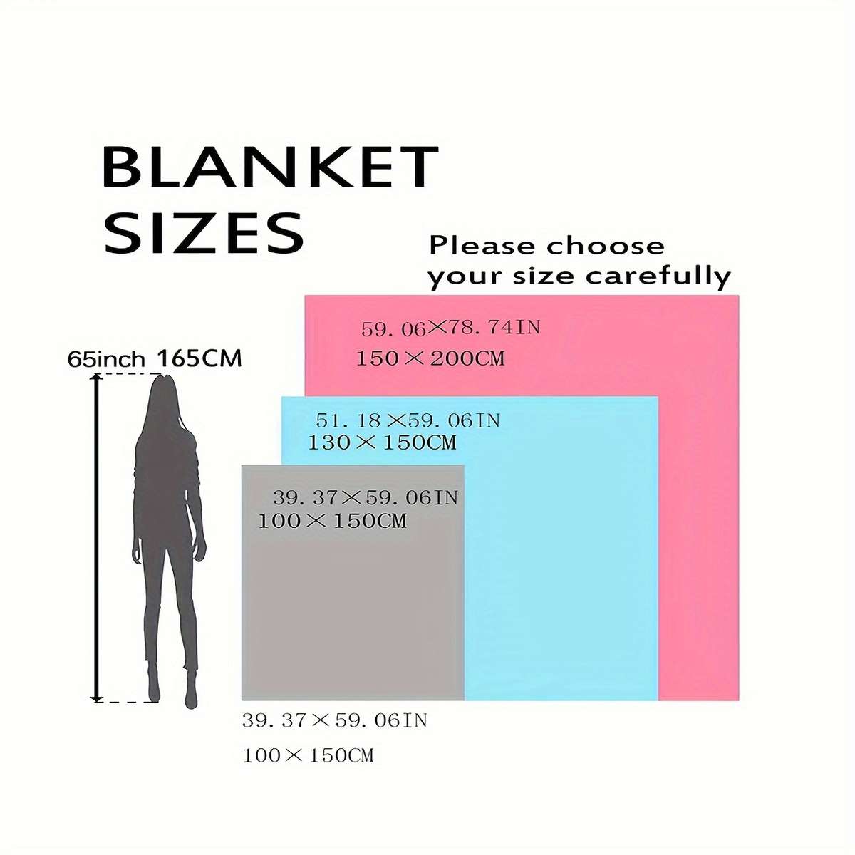 1ps Blanket Size 100150Cm