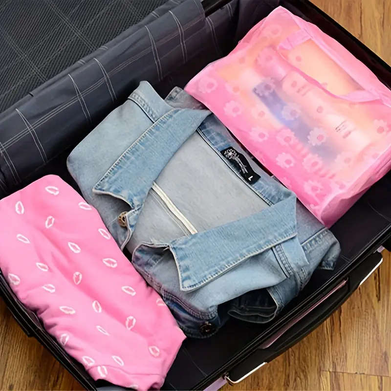 x5pcs Lightweight Travel Makeup Bags