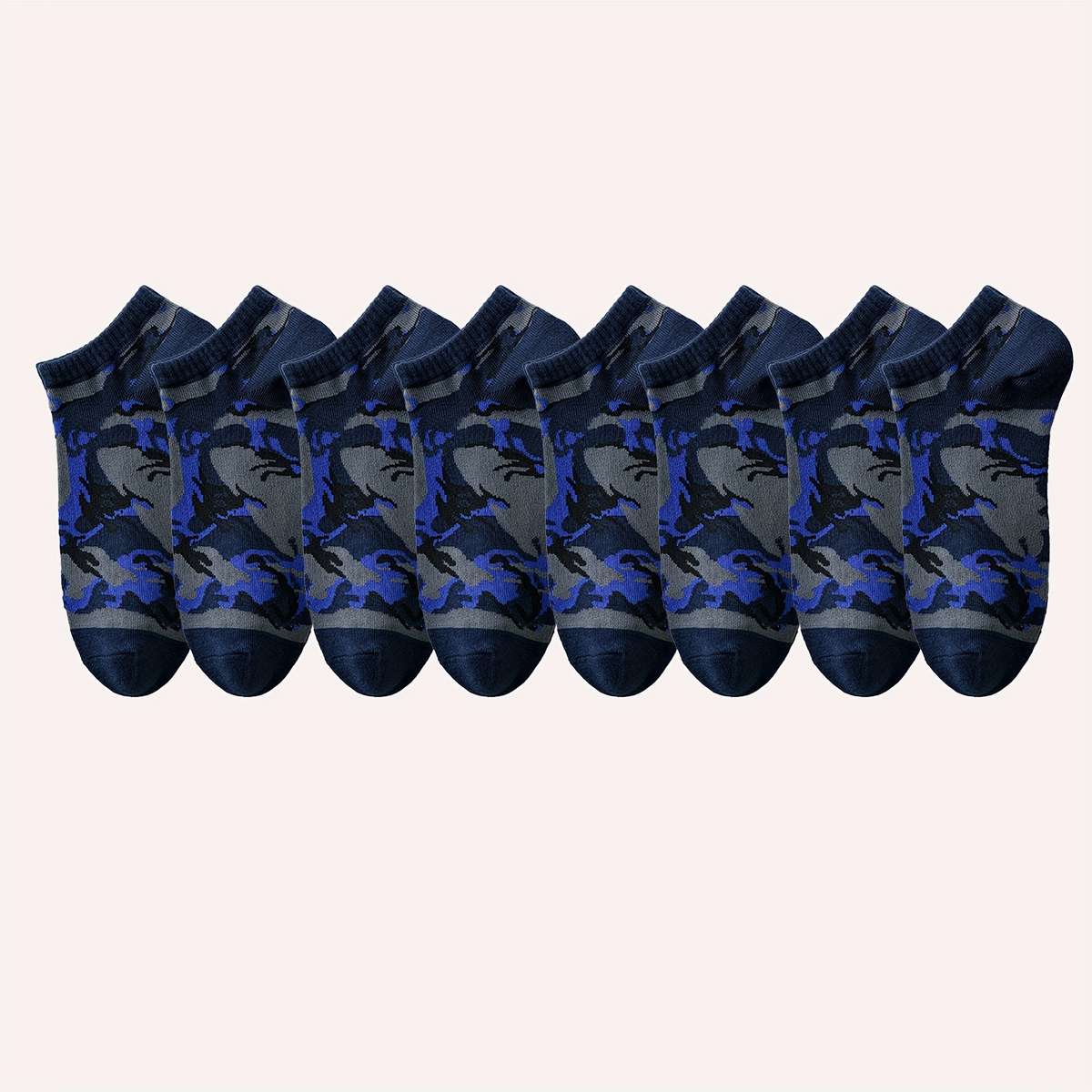 4 Pairs Royal Blue One Size High Elastic Socks