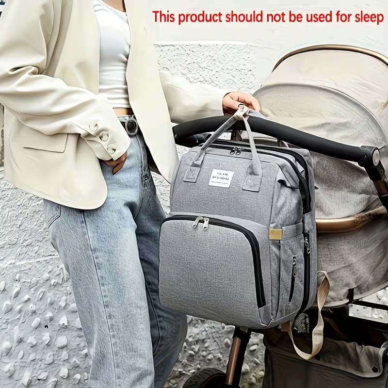 2 in 1 Stroller Organizer Diaper Shoulder Bag