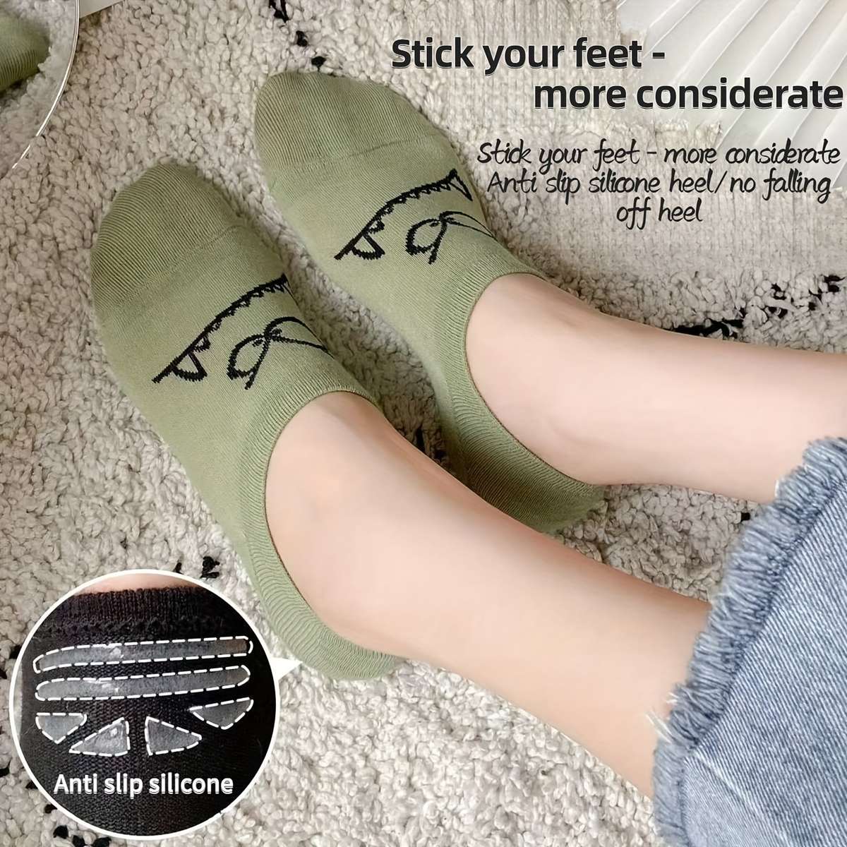 5 Pairs Mixed Color One Size High Elastic Socks