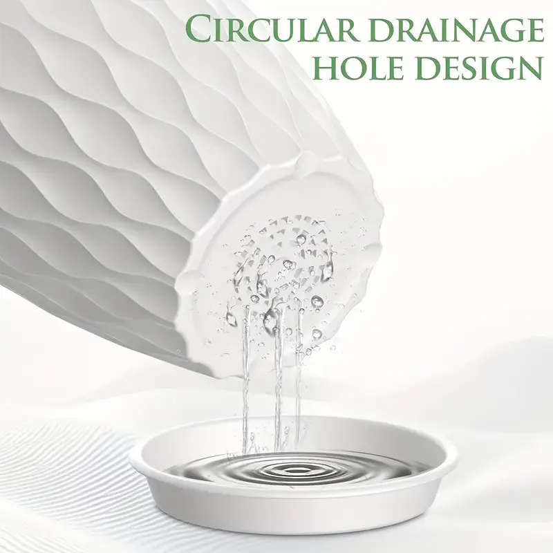 10-Pack 4-Inch Modern Mini Plastic Flower Pots Colourful