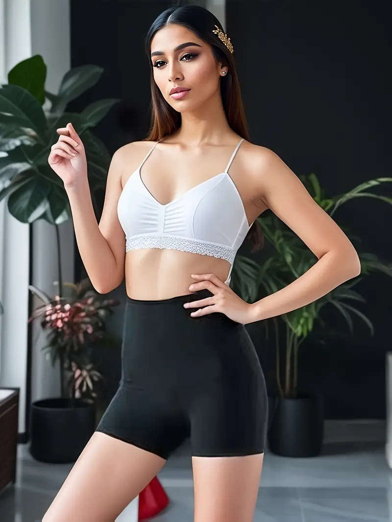 1pc Women's Sauna Shorts Size L Sweat-absorbing Pants For The Waist Sports Shorts