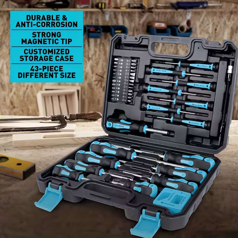 Professional Magnetic Screw Driver Set with Magnetic Tips
