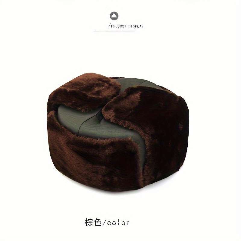 Hat Army Green Brown Velvet