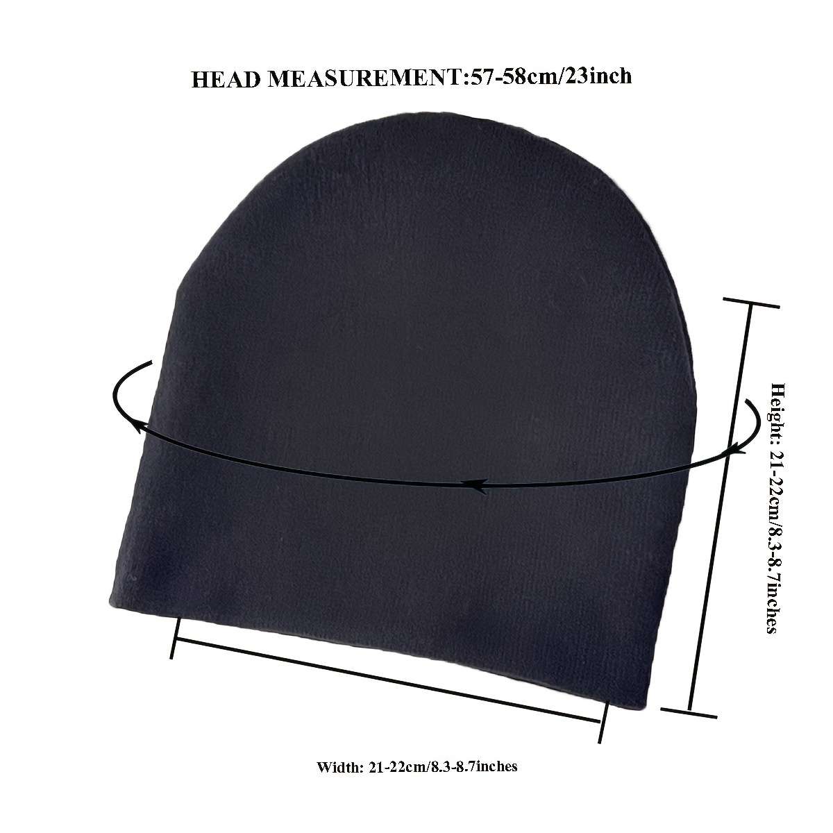 DUTY Jacquard Knit Beanie Hat Unisex Acrylic Lightweight Pullover Cap