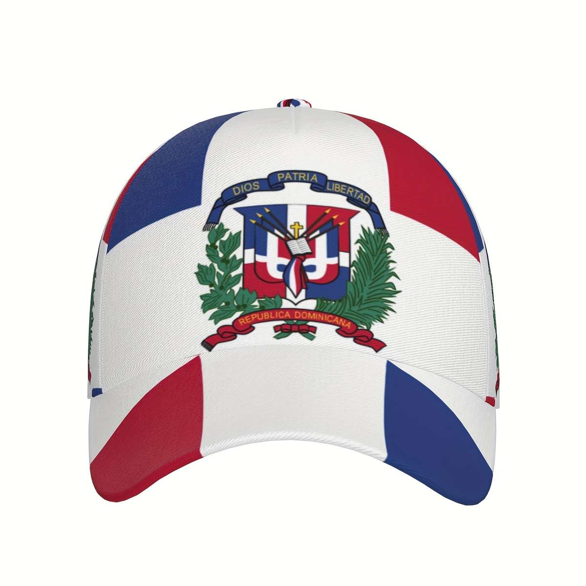 1pc Dominican Flag-Inspired Adjustable Baseball Cap Breathable Lightweight for Sports and Outdoo