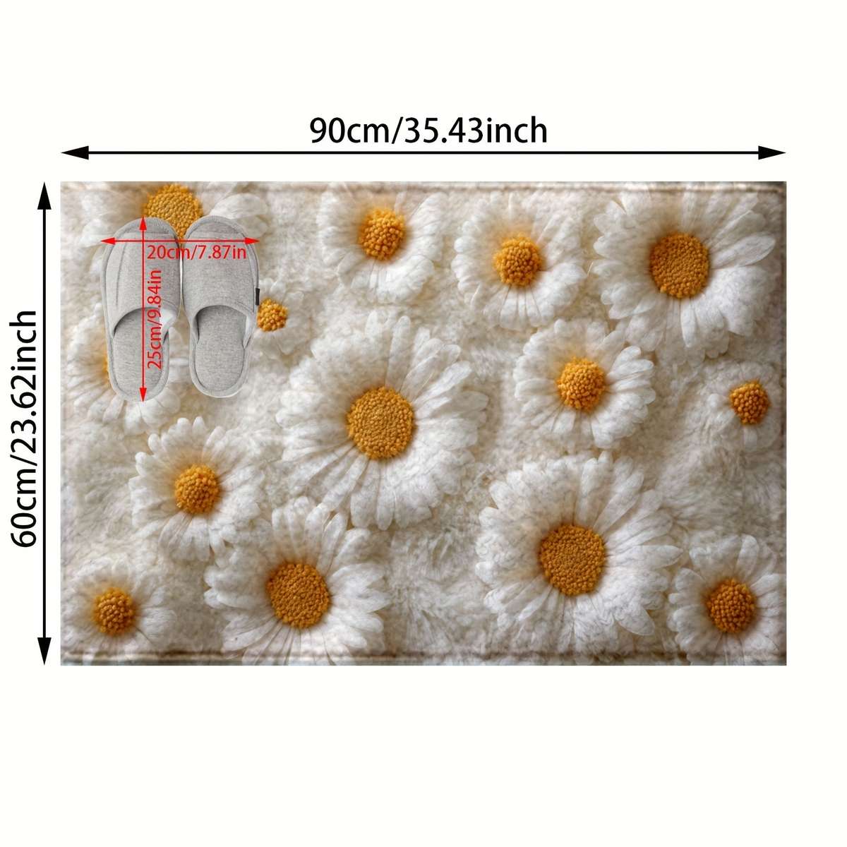 1Pc 90x60cm 35.4x23.6inch Floor Mat