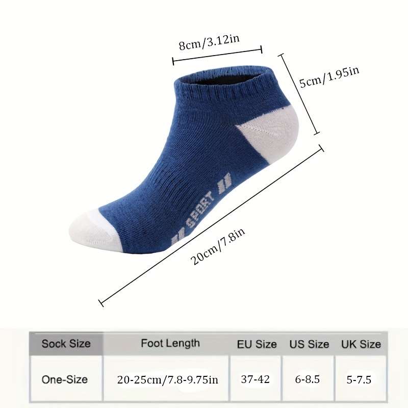20 Pairs Navy Blue One Size High Elastic Socks