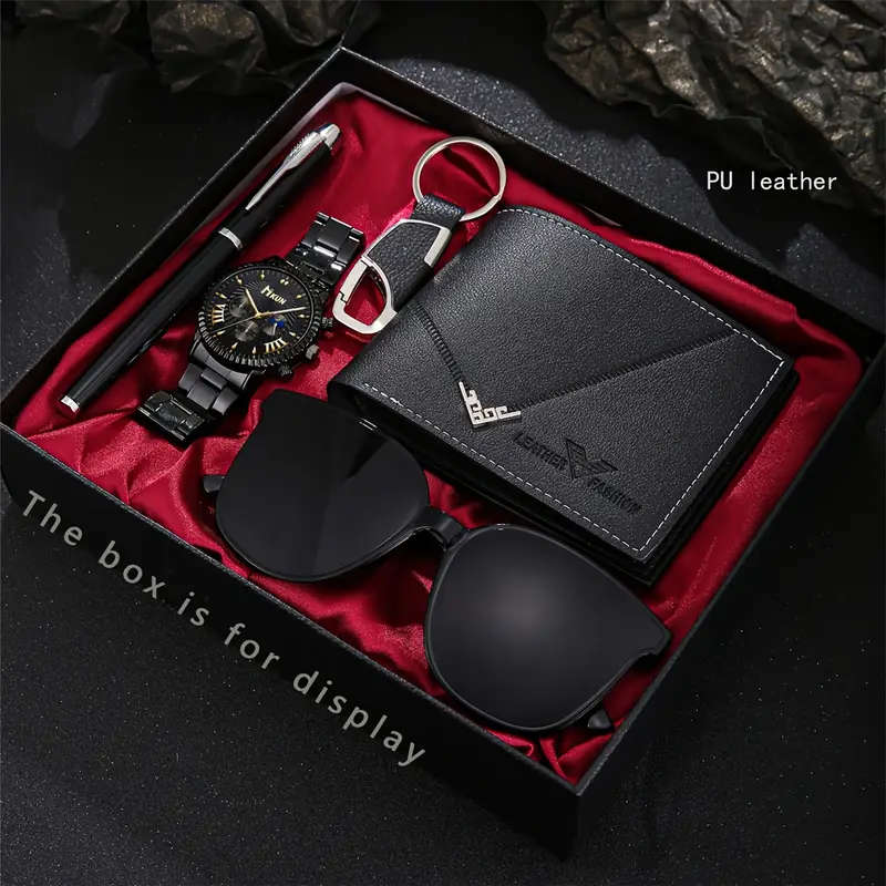 5 Piece Luxury Men's Fashion Watch Set