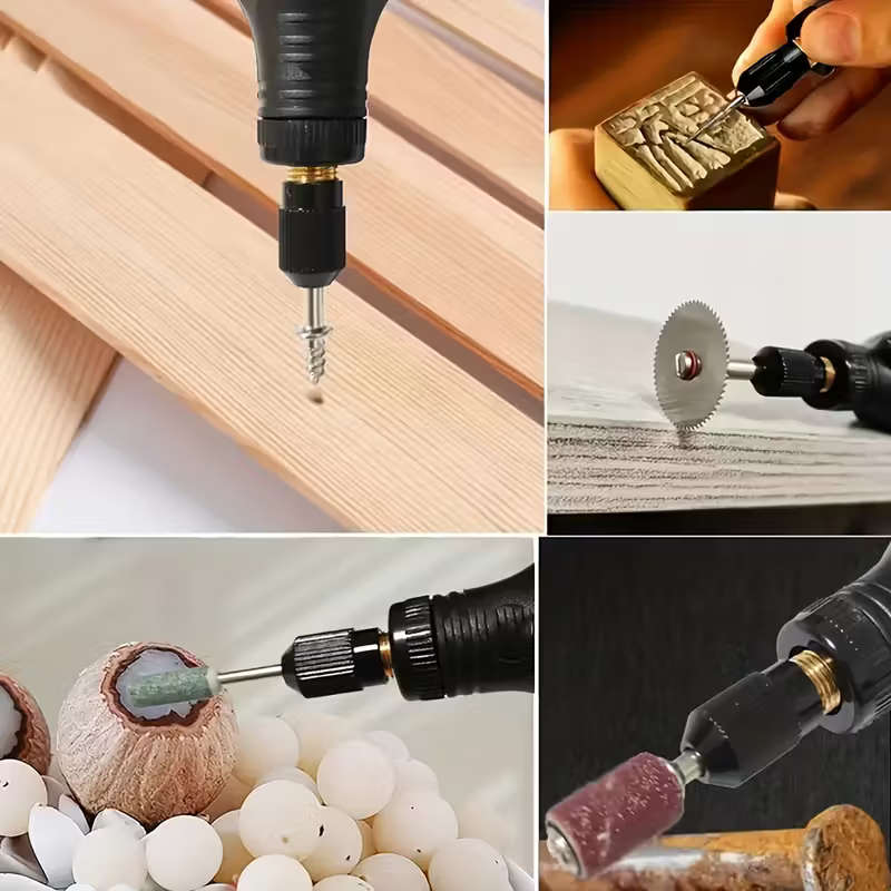 52pc Rechargeable Electric Engraving, Polishing, Drilling & Cutting Tool Set with USB Charging