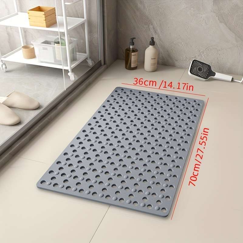 1Pc Gris 39.88x69.85cm Floor Mat