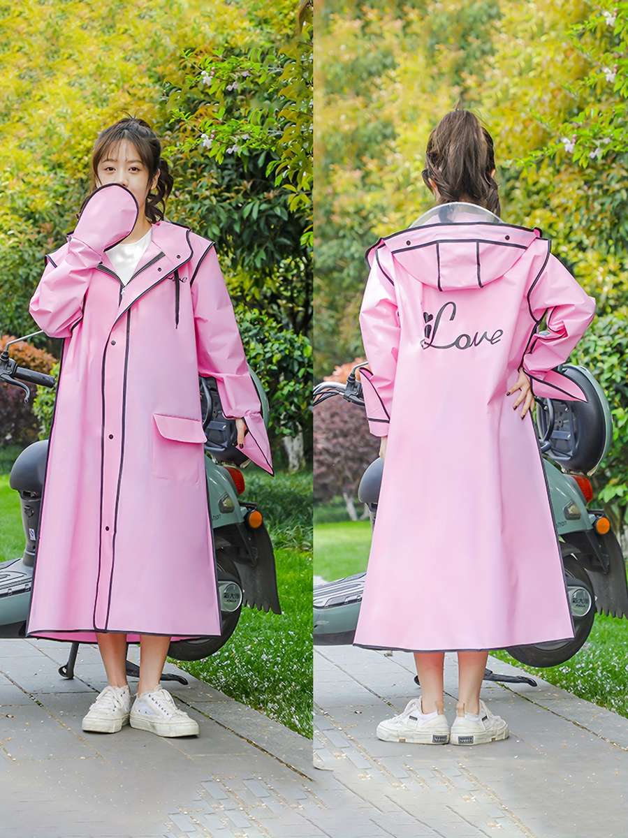 Raincoat Pink Size L