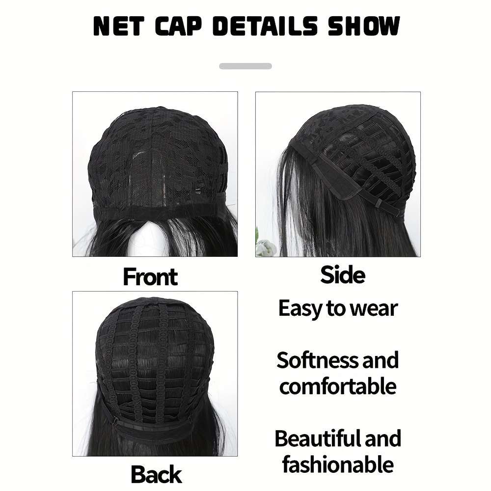 1Pc Black 101.6cm Fashion Design Wig