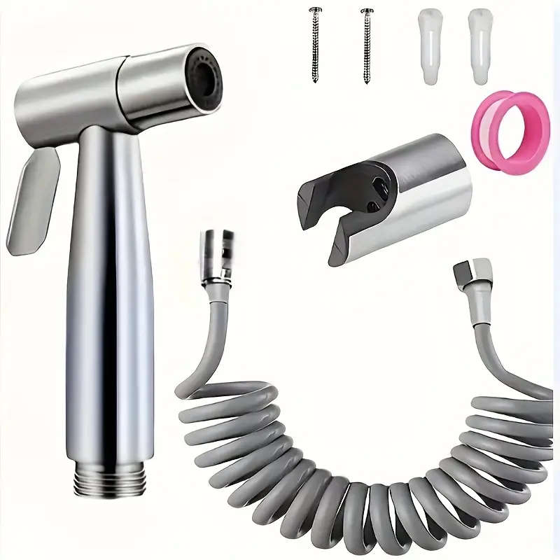 3pcs High-Pressure Stainless Steel Handheld Shower Set