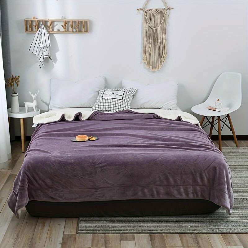 1ps Blanket Color Light Purple size 180x200cm