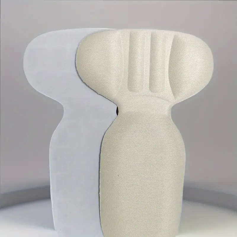 2pcs Beige Memory Foam T-Shaped High Heel Insoles for Women Non-Slip Comfort Half Pads with Arch Hee