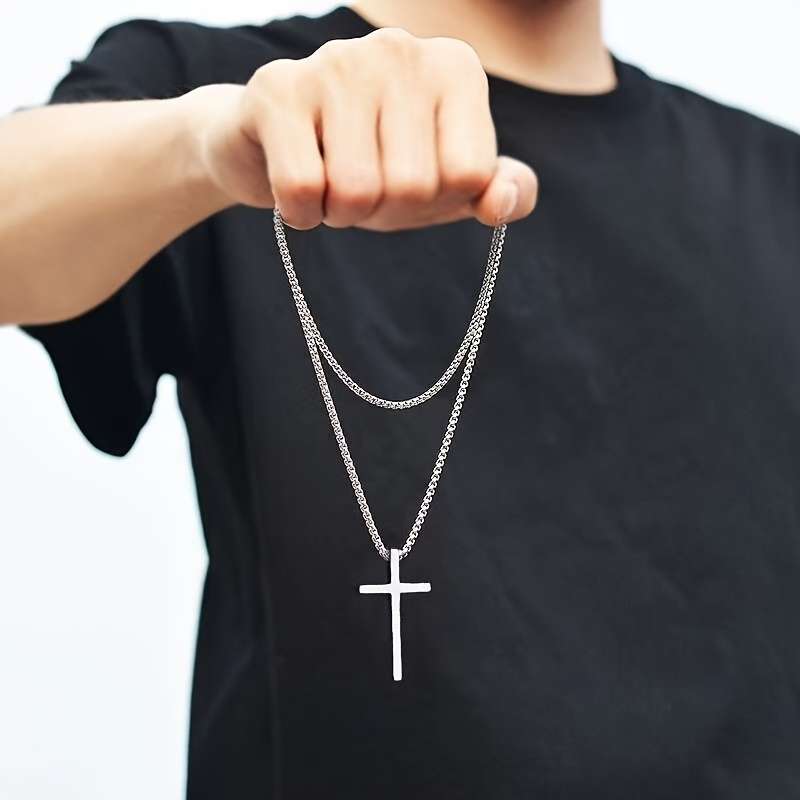 1 Piece Silvery Jesus Theme Pendant