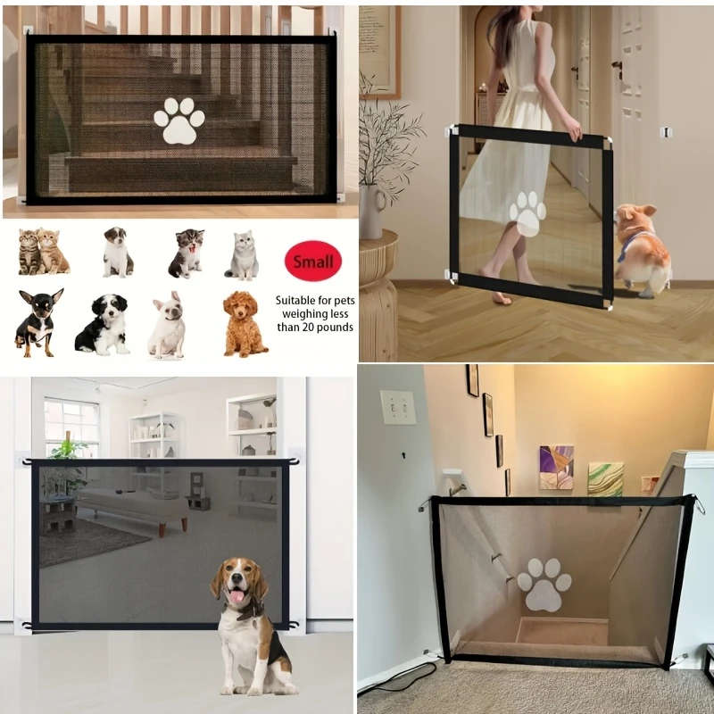 1 Set Easy-Install No-Drill Pet Gate