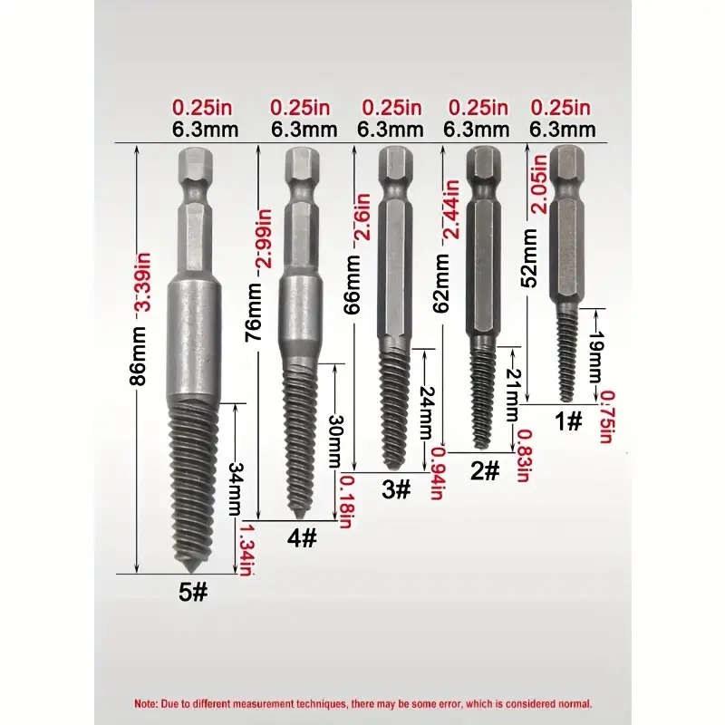 10-Piece Screw And Bolt Extractor Set